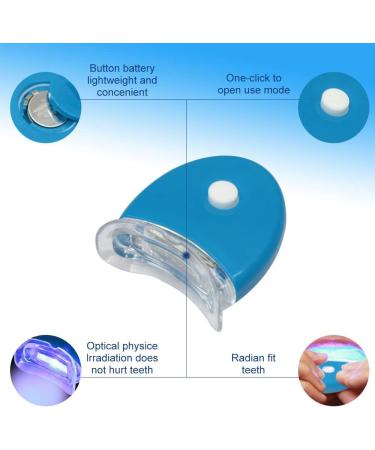 Teeth Whitening Kit - 10 Pack 3ml Gel Refill 44% CP Bleaching Gel LED Light & Mouth Trays - Complete Tooth Whitener Solution - Buy Online on GoSupps.com