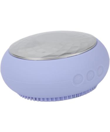 Electric Facial Cleanser Waterproof 5 Times Heating Energy Skin-friendly Facial Cleansing Brush USB Charging for All Skin Types for Deep Cleansing (Purple) - Buy Online on GoSupps.com