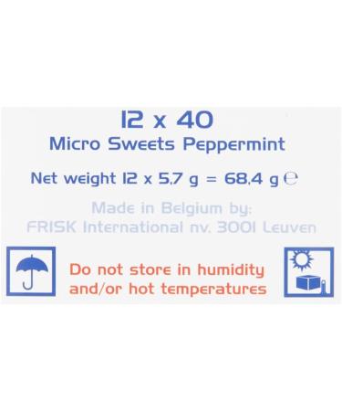 Frisk - Strong Mint Lozenges - Mini Maxi Refreshing Candy - Fresh Breath - Sugar Free - 0.1kg 12 Cases of 40 Lozenges - Buy Online on GoSupps.com