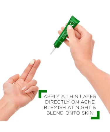 Vichy Normaderm S.O.S Acne Rescue Spot Corrector | Acne Spot Treatment with 10% Sulfur, Niacinamide & Glycolic Acid | Blemish Remover for Sensitive Skin - Buy Online on GoSupps.com
