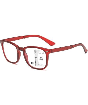 Buy Iynwbjts Collapsible Multifocus Anti-Blue Light Glasses for Women - Purple Frame Zoom Reading & Retro Design Size 3.00 - Buy Online on GoSupps.com