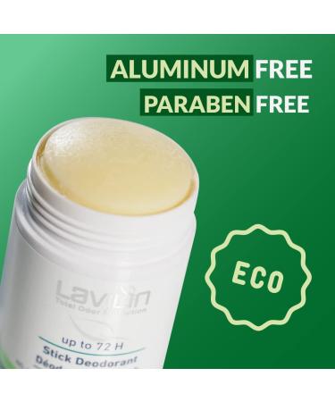 Lavilin Aluminum Free Natural Deodorant for Women and Men - Up to 72 Hours Odor Control - Buy Online on GoSupps.com