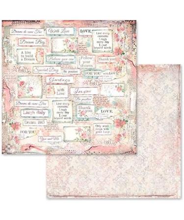 Stamperia International KFT Paper Pad 12x12 10pk Dream Pink Blue - 12x12-Inch Pink Blue Design - Buy Online on GoSupps.com