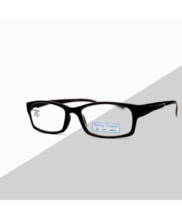 Reading Glasses With Built In Pocket Clip- Scratch Resistant Aspheric Lenses- For Men & Women Black 2.75 x