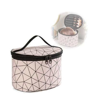 Bemaxy portable storage box for wigs hair extension accessories travel case make-up tools organizer for storing hair parts decorations pink