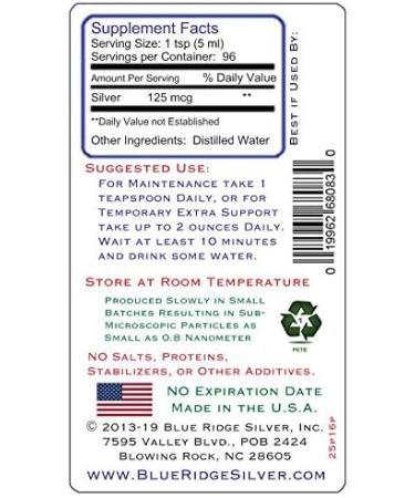 Buy 25 ppm Colloidal Silver 16 oz | Natural Immune Support Health Supplement - International Shipping Available - Buy Online on GoSupps.com