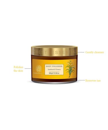 Buy Forest Essentials Body Polisher Sandalwood & Turmeric - 300g | Premium Ayurvedic Skin Care for Glowing Skin - Worldwide Shipping - Buy Online on GoSupps.com