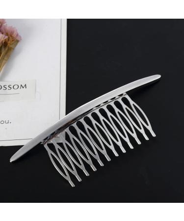 QUUPY Hair Comb 4.3 - Alloy Curved Teeth Hair Clip for Women | 2 Pack (Gold & Silver) - Premium Hair Accessory for Effortless Styling - Buy Online on GoSupps.com