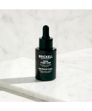 Brickell Men's Anti Aging Vitamin C Serum For Face, Repairing Night Facial Serum for Men, Natural and Organic Hyaluronic Acid Serum For Face to Diminish Wrinkles and Reduce Redness, 1 Ounce, Unscented - Buy Online on GoSupps.com