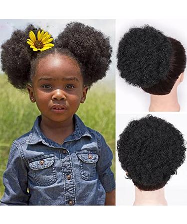 Synthetic Puff Hair Bun | Kinky Curly Drawstring Afro Chignon | Hair Extensions & Ponytail Clips - 1BT299 - Buy Online on GoSupps.com