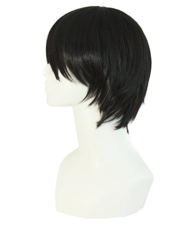 MapofBeauty Fashion Men Short Straight Wig - Black | Stylish & Versatile International Shipping - Buy Online on GoSupps.com