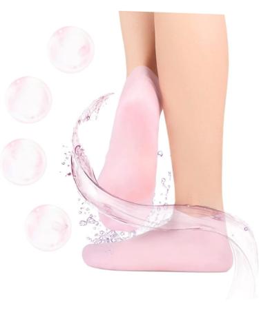 minkissy 2 Pairs Sock Skin Soles Gel Booties Moisturing Foot Moisturizing Foot Moisturizer Spa Stocking Skin Protect Soles Foot Lotion Spa Soften Women's Heel Silicone Gel Pink Sebs - Buy Online on GoSupps.com