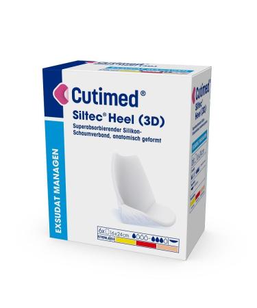 CUTIMED Siltec Heel 3D 16x24 cm compresses 6 pieces