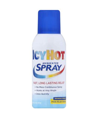 Icy Hot Medicated Pain Relief Spray Maximum Strength - 3.7 Ounces