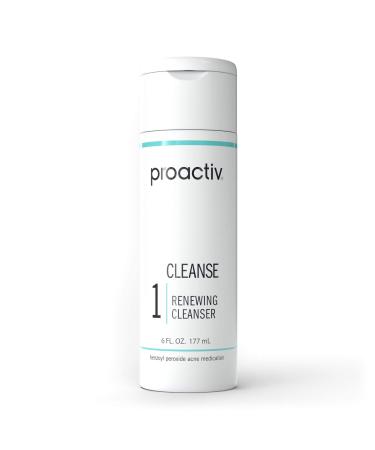 Proactiv Acne Cleanser - Benzoyl Peroxide Face Wash and Acne Treatment - Daily Facial Cleanser and Hyularonic Acid Moisturizer with Exfoliating Beads - 90 Day Supply, 6 Oz 6 Fl Oz (Pack of 1)