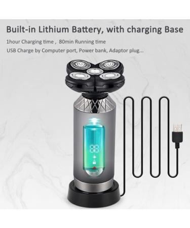 GeRRiT 4-in-1 Electric Razor for Men - Wet & Dry Waterproof Shaver Rechargeable 4D Multifunctional Beard Trimmer Beauty Kit - Buy Online on GoSupps.com