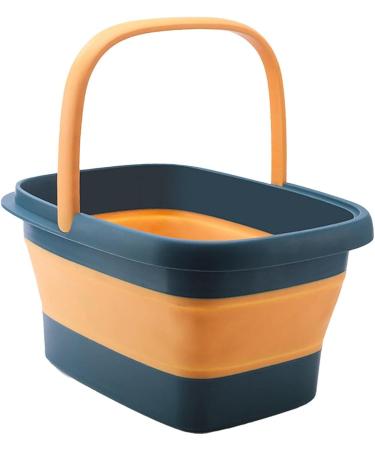 Foot Soaking Bath Basin Collapsible Foot Bath Basin/Foldable Large Foot Bucket Foot Soak Tub for Pedicure Home SPA Treatment Men Deep Blue - Buy Online on GoSupps.com