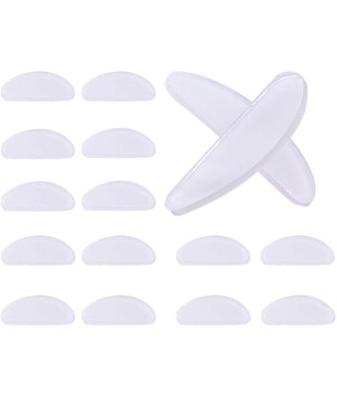 10 Pairs Adhesive Nose Pads Anti Slip Silicone Eyeglass Pads for Glasses Sunglasses Spectacles (Transparent 1 mm)