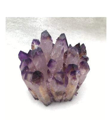 Natural Crystal Cluster Amethyst Specimen Purple Quartz Reiki Stone Raw Crystal Home Decor Household yuebang 350-450g