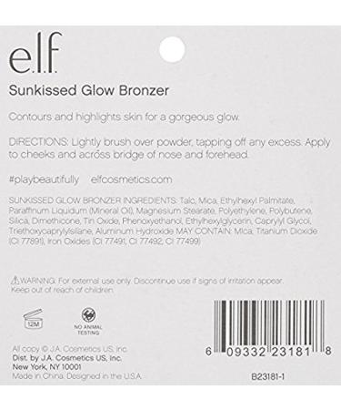 e.l.f. Cosmetics Sunkissed Glow Bronzer Highlighter Contour Makeup - 2 Pack - Buy Online on GoSupps.com