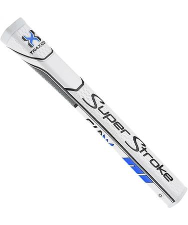 SuperStroke Traxion Claw Golf Putter Grip - Advanced Surface Texture - Improve Feedback and Tack - Minimize Grip Pressure - Parallel Design - Tech-Port Claw 2.0 White/Blue - Buy Online on GoSupps.com