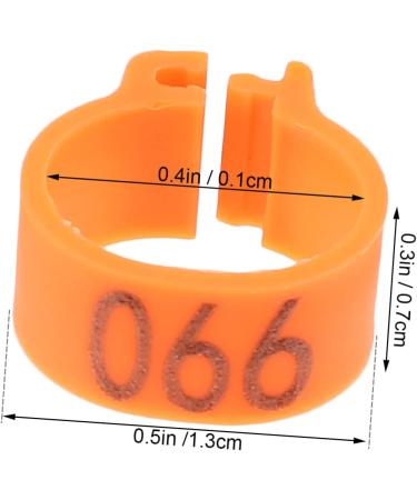 FOMIYES 300 Pcs Pigeon Anklet Ring Protector Parrot Leg Ring Foot Ring for Pigeon Xuan Feng Birds Baby 1.3X1.3CMx3pcs Orangex3pcs - Buy Online on GoSupps.com