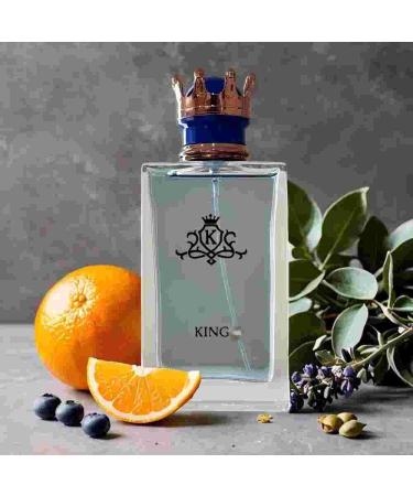 King&Azure Pour Homme Men Cologne Set Eau De Parfum Spray For Men Fruity Notes Enriched By A Strong Woody Based Fragance Ideal for Day Wear - 3.4 Fl Oz - Buy Online on GoSupps.com