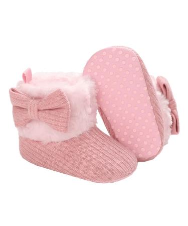 outfit spring Baby Winter Warm Fleece Bootie Newborn Non-Slip Soft Sole Winter Shoes Sock Shoes Cute Adjustable Crawling Shoes Prewalker Boots for Girls Boys Toddler 0-18 Months 12-18 Months D Pink