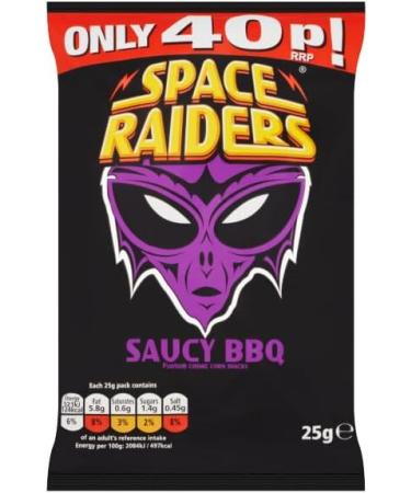 Space Raiders Bundle Of (48x25g) Beef Spicy Saucy BBQ & Pickled Onions 12Pcs EACH - Price Marked Boxed Treatz - Buy Online on GoSupps.com