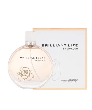 Brilliant Life - Fragrance for Women - Floral and Fruity Scent - Perfume Notes of Chinese Olive Snow Pear Lily Freesia and Vetiver - Long Wearing Aromatic Projection - 3.4 oz EDP Spray