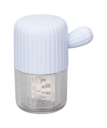 Contact Lens Cleaning Box Portable Manual Washing Mini Contact Lens Cleaning Case for Daily Use (Blue)