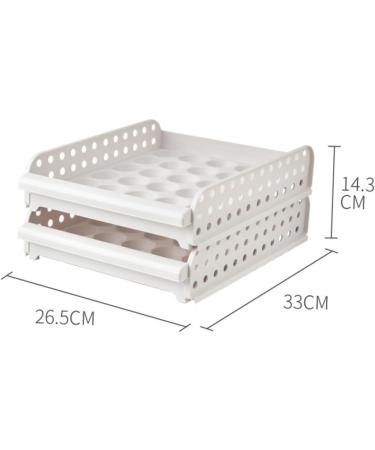 DOITOOL Box 30 Egg Container Stackable Egg Tray Deviled Egg Carrier Container Food Storage Box With Cover As Shown 33X26.5X14.3cm - Buy Online on GoSupps.com