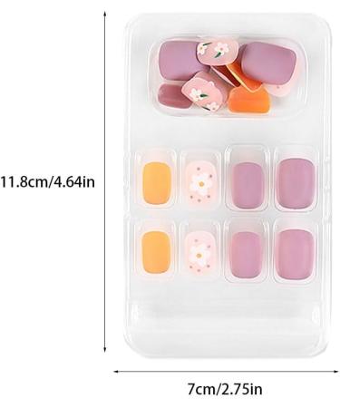 dijiusidy False Nail Fashionable Various Shapes Fingernail Full Coverage Strong Viscosity Adjustable Paster for Manicure Art 13 F741 13 1 count (Pack of 1) - Buy Online on GoSupps.com