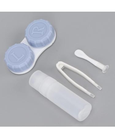 Anggrek Contact Lens Box Set - Travel Case with Mirror Tweezers & Care Fluid - Blue Lens Container for On-the-Go Use - Buy Online on GoSupps.com
