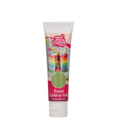 Funcakes Food Color Gel Berries: Highly concentrated food coloring for dough cream fondant marzipan dough.Simple dosage.Individual drops to create living colors.Halal.30 g Gooseberry