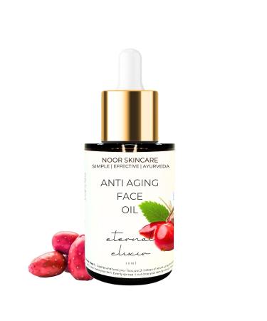 Noo.r Skincare Anti Aging Face Oil for Glowing Skin Night Serum Facial Oil for Dry & Oily Skin Gua Sha Massage Skin Tightening & Hydrating Simple Serum for Women/Men (10ml)