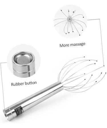 Tovinanna 1PC Silver Massage Claw Tool - Ultimate Scalp Massager for Relaxation & Glow - 28x7x7cm - Buy Online on GoSupps.com