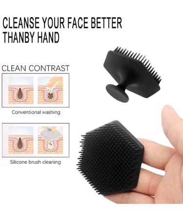 YU-YO Hexagon S Soft Silicone Body Scrubber - Gentle Exfoliating Shower Brush for Man, Woman, Kids, and Pets - HBPA Free - Buy Online on GoSupps.com