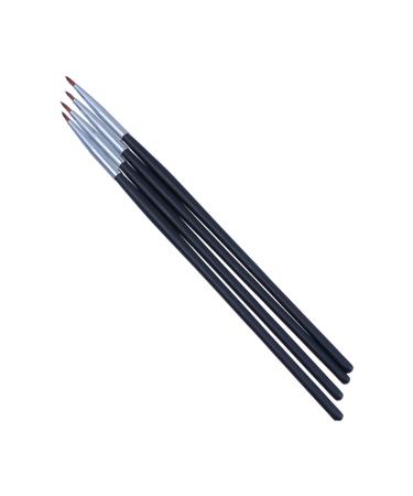 Beatifufu 4pcs Fine Eyeliner Brush Eyeliner Applicator Eyeliner Brush Thin Eyeliner Brush Fiber