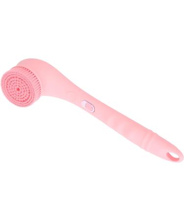Verdant Touch Electric Bathing Brush Set 360 Rotating Long Handle Body Scrubber with 3 Heads | Pink | International Shipping - Buy Online on GoSupps.com