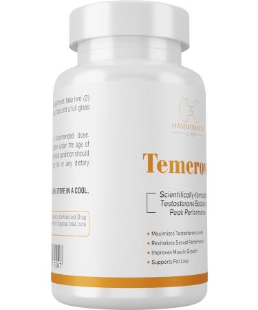 Temerovol Male Supplement - Boost Energy Strength & Libido | Lean Muscle Builder - 3 Bottle Bundle (180 Capsules - Buy Online on GoSupps.com