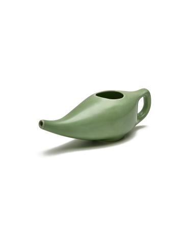 Sarveda Ayurvedic Neti Pot for Nasal Cleansing & Sinus - Handcrafted with Ceramic (Mint Green)