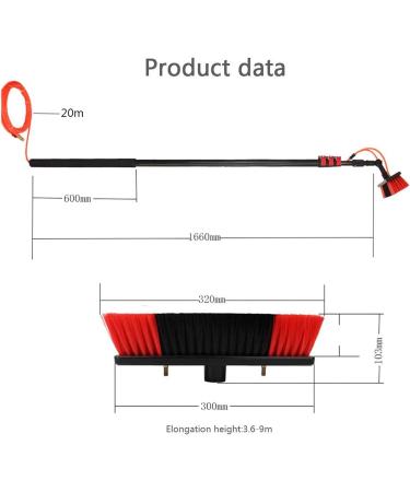 Window Cleaning Equipment Window Cleaning Brush 3.6M 5.4M 6M 7.2M 9M 11M Window Cleaning Pole Water Fed Telesbrush Extension Rod Cleaning Equipment For Photovoltaic Panel Cleaning Trucks Wi 12Ft/3.6M - Buy Online on GoSupps.com