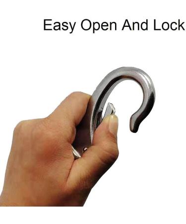 Stainless Steel 316 Mini Fixed Spring Snap Leash Hook with Quick Release - Marine Boat Rigging Hardware (83mm) - Buy Online on GoSupps.com
