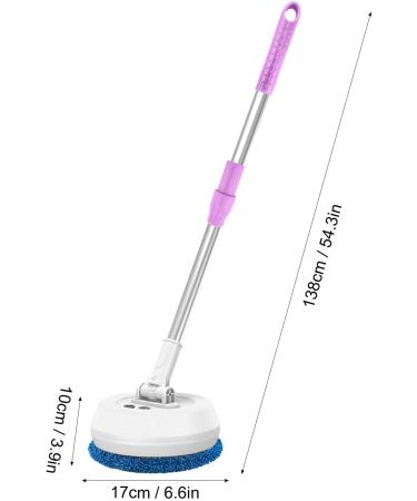 Electric Scrubbing Wand Rotating Bristle Cleaner Electric Broom Electric Cleaner Electric Brush Floor Scrubber with Adjustable Handle Household Cleaning for Tile Bathroom White - Buy Online on GoSupps.com