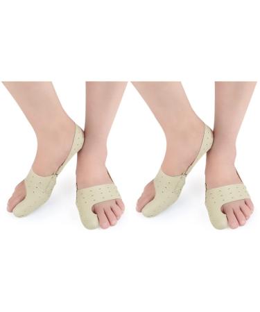 Shoe Mat 2pcs Sleeves Feet Valgus Big Splint Night -Size Women Socks for Beige Care Hallux Men Separators Thumb Breathable Unisex Day Bunion Protector Relief S Shoe Insoles As Shownx2pcs Sx2pcs