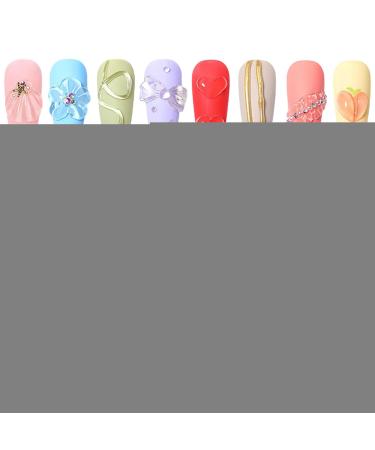3D Nail Gel - Modeling Glue for Extension Tips Nail Painting Manicure Gel For Home Manicure and Pedicure for Women and Girls French Tips Rhinestone Flower Foil Charm Stamping