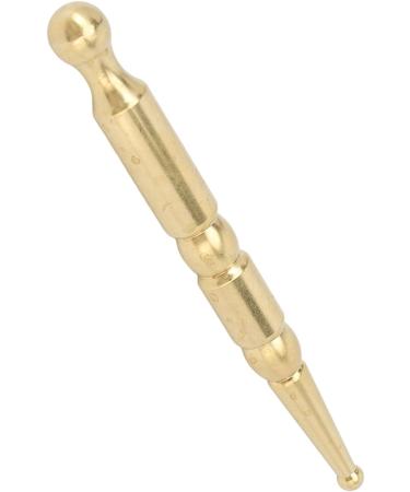 Manual Acupuncture Pen - Double-Headed Ear Massage Tool for Pain Relief | Brass Reflex Zone Device for Face & Body - Buy Online on GoSupps.com