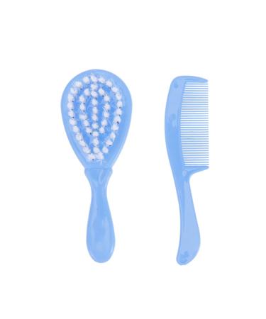 FOMIYES Bath Set Newborn Hair Brush Infant Hair Brush Hair Brush and Comb Set Safety Care Set Massage Comb Brush for Cradle Cap Blue Newborn Hair Brush Infant Hair Brush Cosmetology Kit