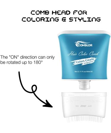 Comblor Temporary Hair Dye Kit - 5 Colors Hair Chalk for Dark Hair, Wash Out Hair Colour - Kids Gifts for Birthday & Holidays - Crazy Hair Day Set - Buy Online on GoSupps.com